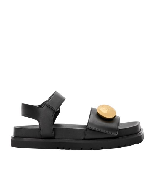 Loewe Black Anagram Pebble Sandals