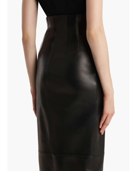 Khaite Black Gres Skirt