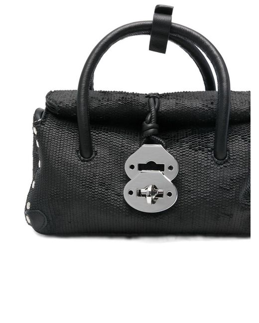 Zanellato Black Top Handle Shoulder Bag