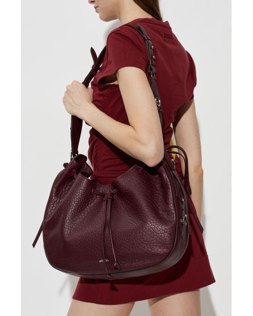 Isabel Marant Brown Bolton Drawstring Hobo Bag