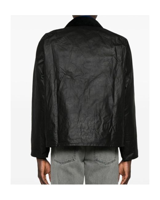 Barbour Black Os Transport Jacket for men