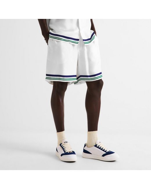 Casablanca White Striped Detail Shorts for men