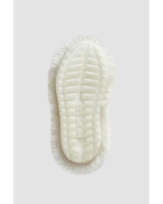 Moncler White Beverly High Shearling Boots