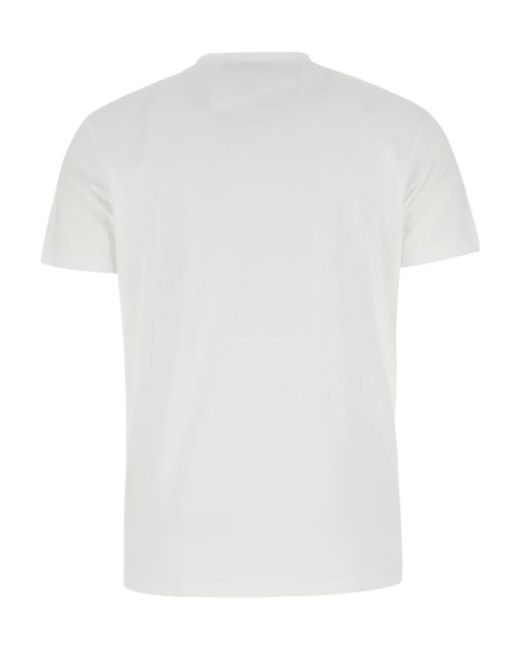 DSquared² White Graphic-Printed Crewneck T-Shirt for men