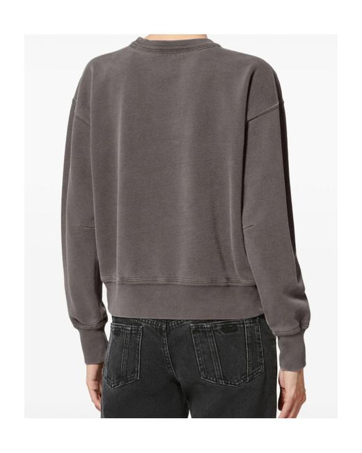 Isabel Marant Gray Isabel Marant Étoile Logo Printed Crewneck Sweatshirt