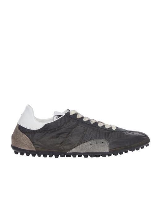 Maison Margiela Gray Sprinters Lace-Up Sneakers for men