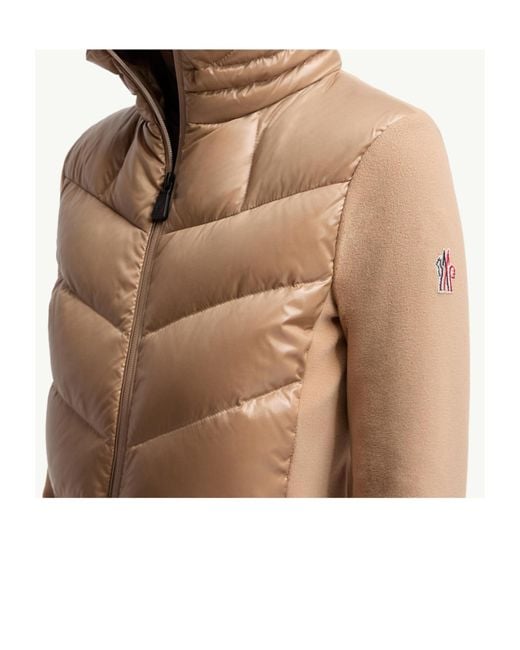 Moncler Natural Padded Zip-Up Hoodie