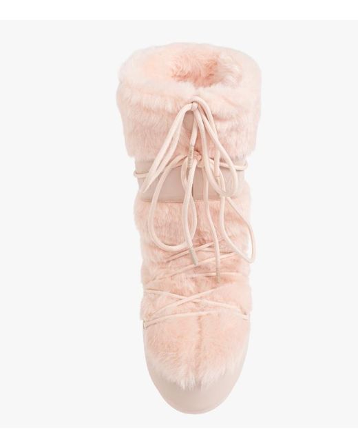 Moon Boot Pink Round-Toe Boots