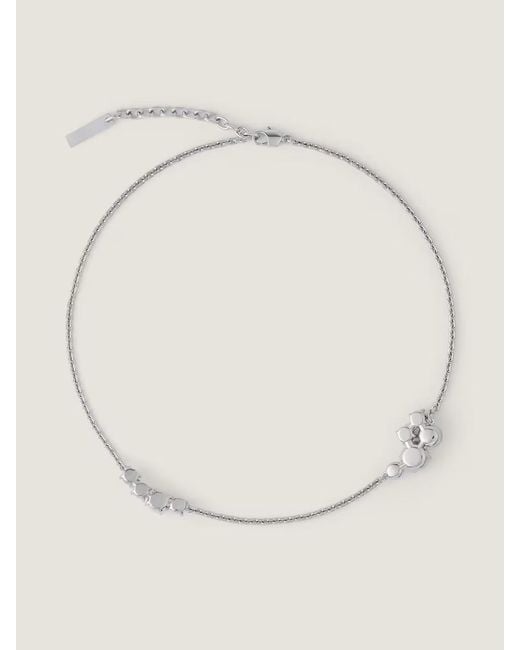 Givenchy White Crystal Pearl Short Necklace