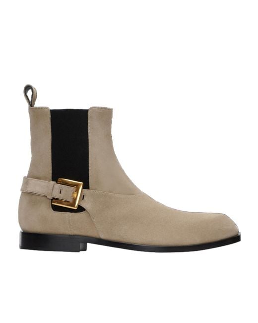 Balmain Brown Anthem Chelsea Boots for men