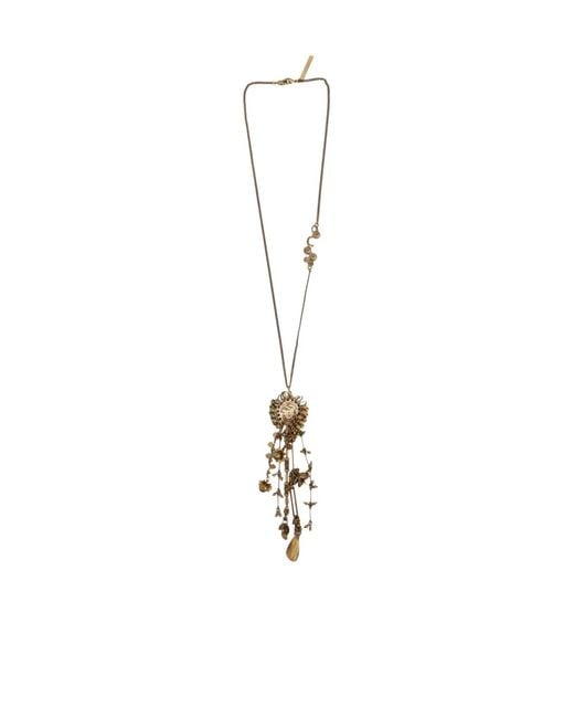 Dries Van Noten White Pendant Necklace