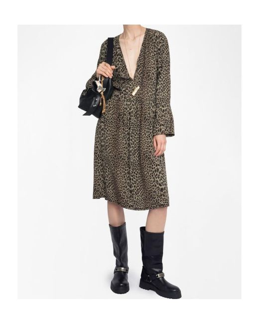 Zadig & Voltaire Multicolor Long Sleeve Dress