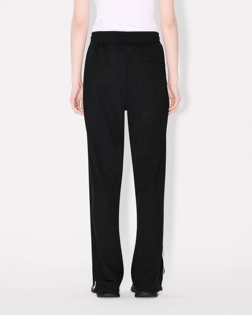 KENZO Black Embroidered Trackpants
