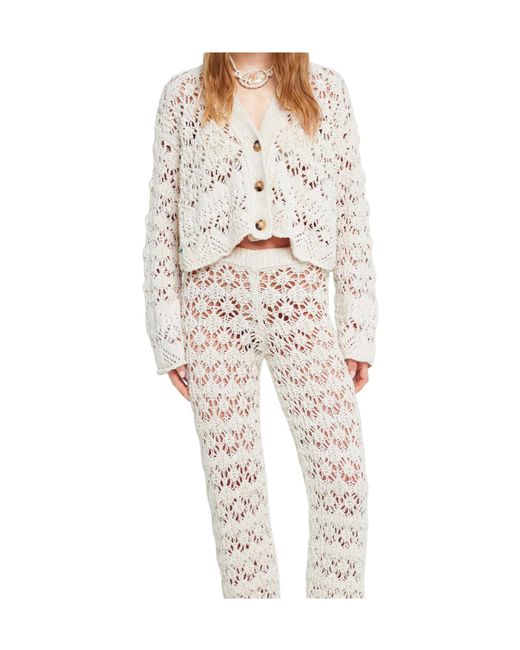 Alanui White Lagoon Romance Buttoned Cardigan