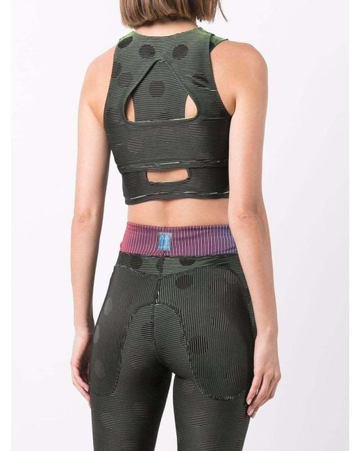 Nike Green Polka-Dot Print Performance Top