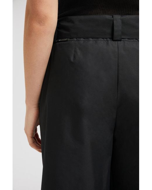Moncler Black Belted Wide Leg Pants