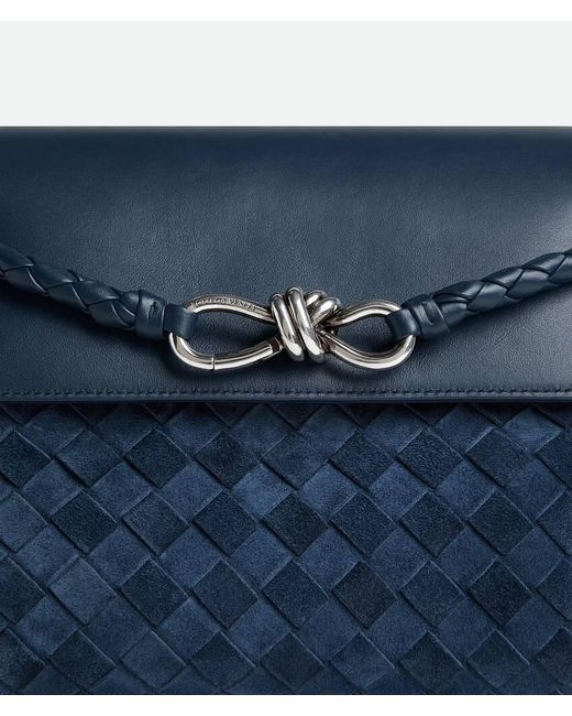 Bottega Veneta Blue Small Andiamo Messenger for men