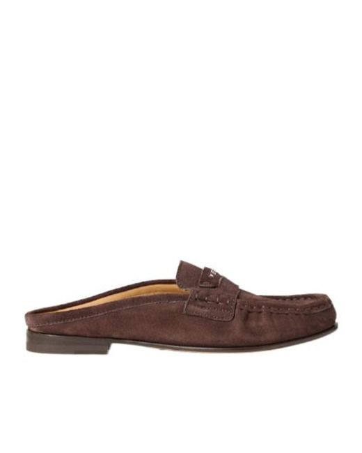 Fendi Brown Dark Suede Sabots