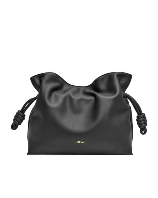 Loewe Black Medium Flamenco Clutch