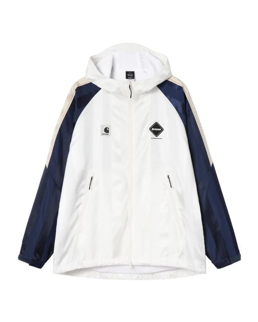 Carhartt Blue X F.C.Real Bristol Zip-Up Hooded Jacket for men