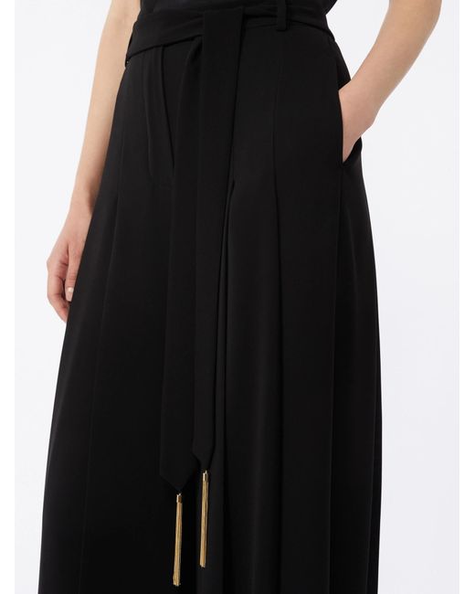 Max Mara Black Studio Msevalico Wide Leg Pants