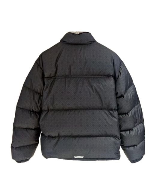 Chrome Hearts Blue Long-Sleeved Stand-Up Collar Cotton Coat for men