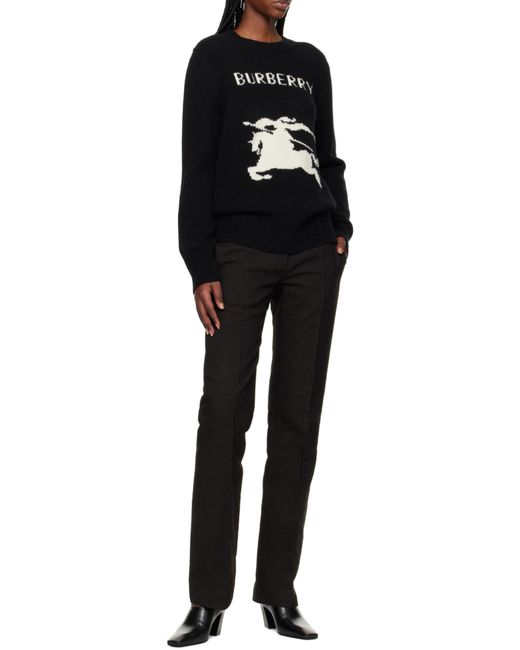 Burberry Black Luxurious Wool And Cashmere Blend