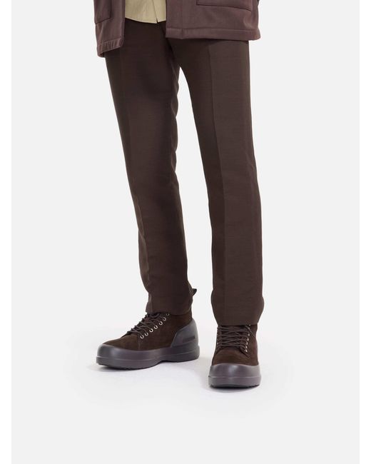 Moon Boot Brown Lace-Up Hiking Boots for men