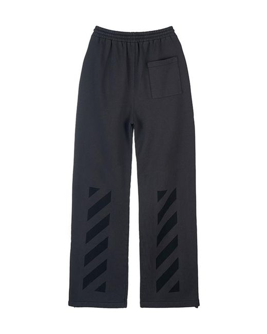 Off-White c/o Virgil Abloh Blue Wide-Leg Cotton Track Pants for men