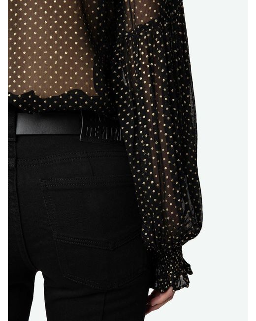 Zadig & Voltaire Black Tandy Blouse