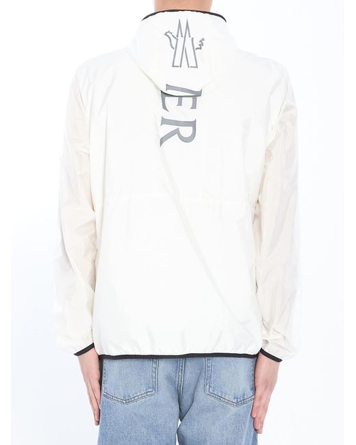 Moncler White Granier Zip-Up Hooded Jacket for men