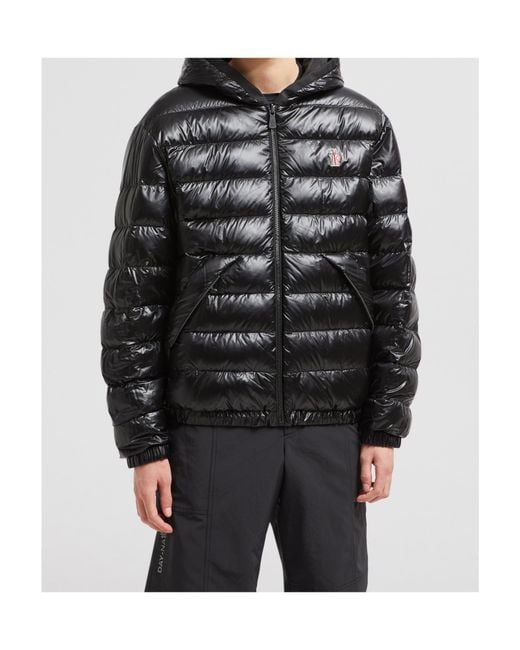 Moncler Black Bergun Reversible Short Down Jacket for men