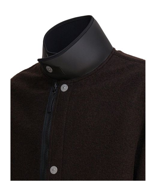 Stone Island Black Embroidered-Logo Jacket for men