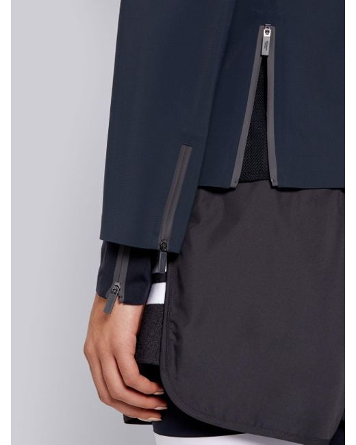 Thom Browne Blue 4-Bar Tech Compression Zip-Up Jacket