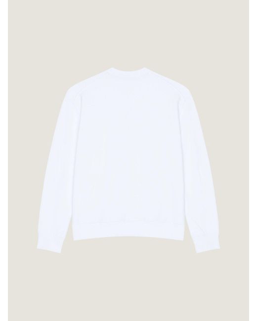 Givenchy White Paris Couture Seam Crewneck Sweatshirt for men