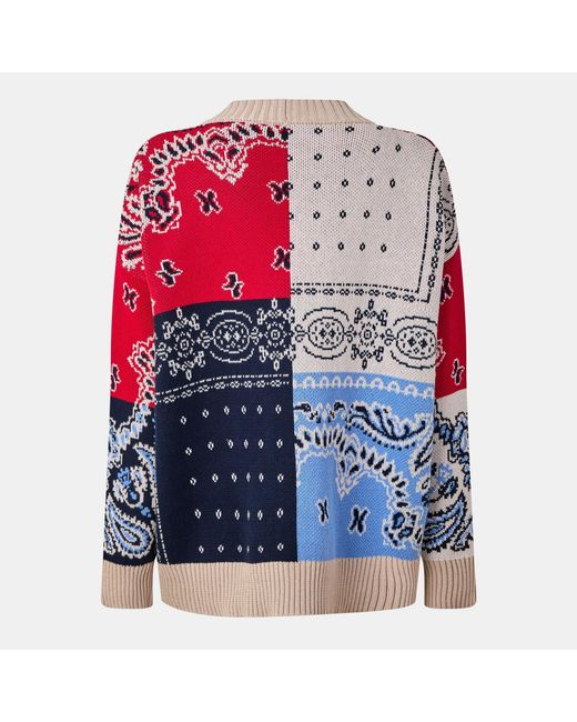 Weekend by Maxmara Blue Button-Front Knit Cardigan