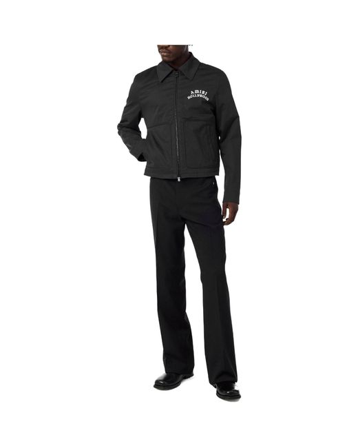 Amiri Black Zip-Up Jacket for men