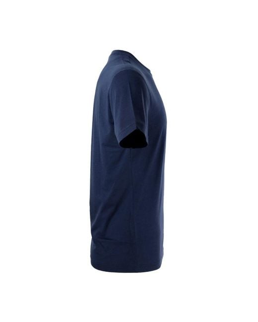 EA7 Blue Logo Printed T-Shirt for men