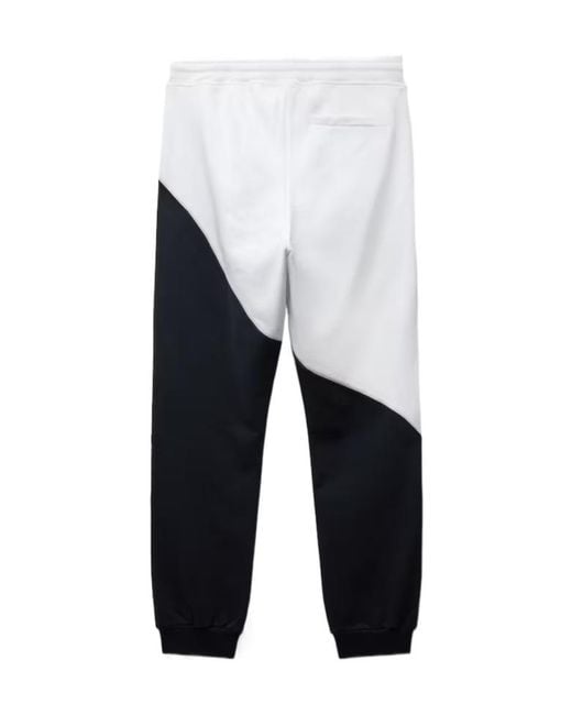 Versace Blue Logo-Embroidered Panelled Track Pants for men