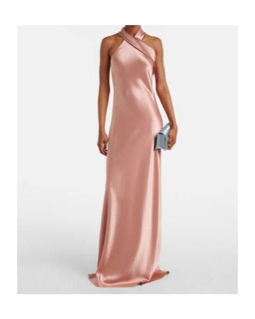 Galvan Multicolor Pandora Satin Gown