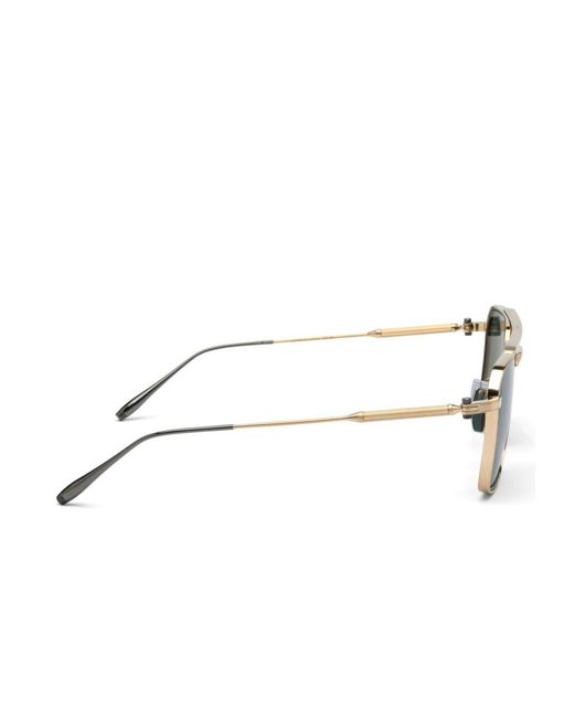 Akoni Green Square-Frame Sunglasses for men