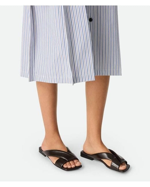 Bottega Veneta Brown Riva Flat Sandals