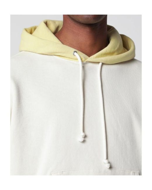 Auralee Gray Drawstring Hooded Sweatshirt for men