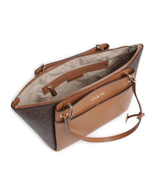 MICHAEL Michael Kors Brown Signature Large Tote Bag