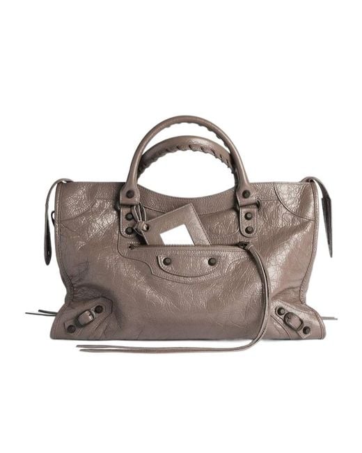 Balenciaga Metallic Le City Medium Shoulder Bag