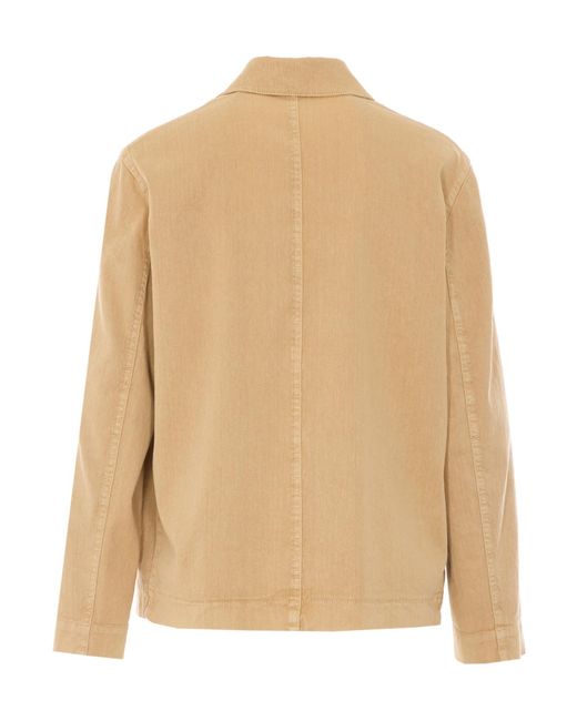 Circolo 1901 Natural Button-Up Workwear Jacket