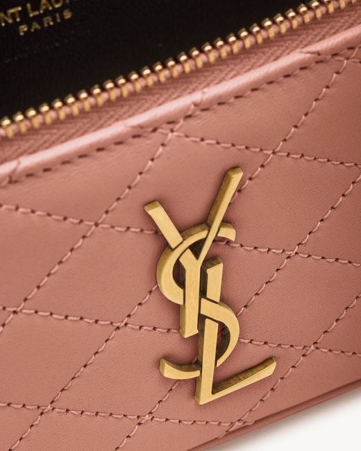 Saint Laurent Pink Gaby Vanity Bag