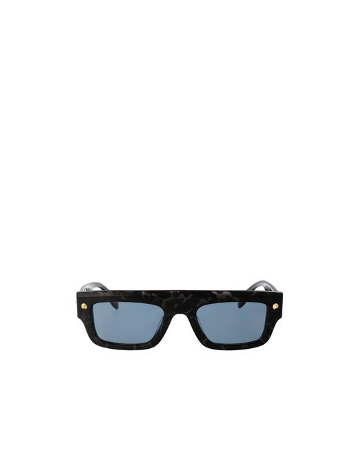 McQueen Multicolor Eyewear Rectangle Frame Sunglasses for men