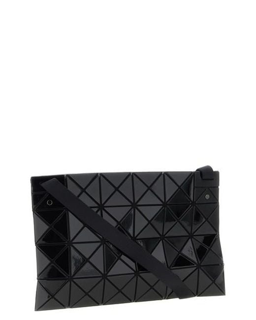 Issey Miyake Black Geometric Pattern Crossbody Bag
