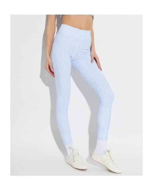 LoveShackFancy Blue Kimi High-Rise Performance Trousers